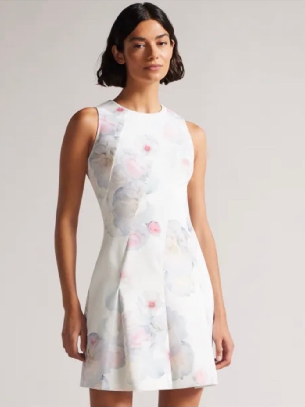 Ted Baker Size 1 Puxie Floral Neoprene Skater Dress 1